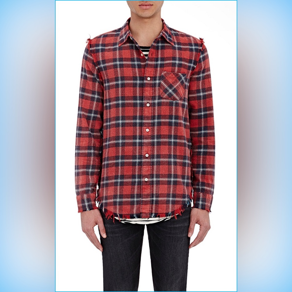 R13 shredded seam/inside out shirt. Size XL 
Brand new without tags.